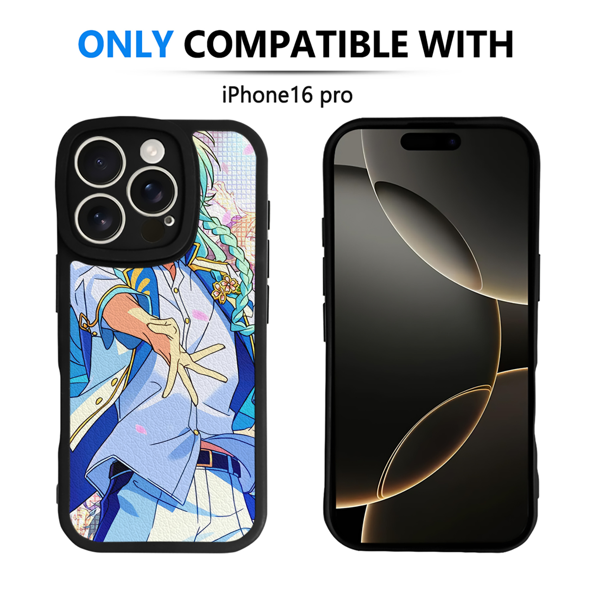 （画像用） あんさんぶるスターズ! Ensemble Stars 【iPhone 16シリーズ対応】シリコンスマホケース（レザー調） 材質：シリコン